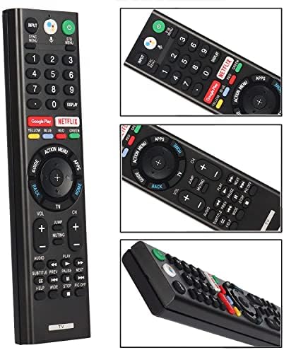 New RMF-TX300U Voice Remote Control Raplace RMF-TX200U RMF-TX201U, for Sony Smart TV LED 4K Ultra HDTV 149331811 XBR-75X940D XBR-55X930D XBR-65X930D XBR-75X850D XBR-55X850S with Two Batteries