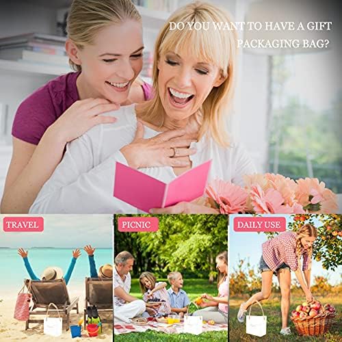 Toddmomy 21pcs bolsa de presente XCM Treat Day Day com Favor Party Flower PVC Supplies reutilizáveis ​​CM Bolsas de casamentos