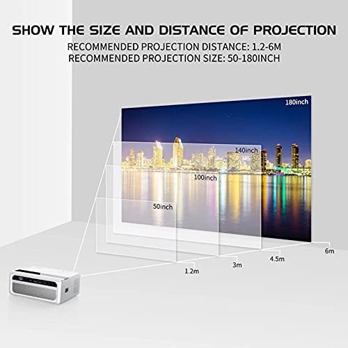 ZLXDP 1080P Projector Full Mini Projector Usb Mirroring Video Projectors for Home Cinema LED Beamer