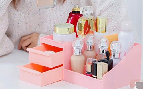 Gaveta de cosméticos de mesa gavetas ajustáveis ​​para jóias perfumes cosméticos caixas de exibição de caixa de caixa de caixa para caixa de grande capacidade para cômoda de quarto-verde-verdes_26.5 * 16 * 12cm