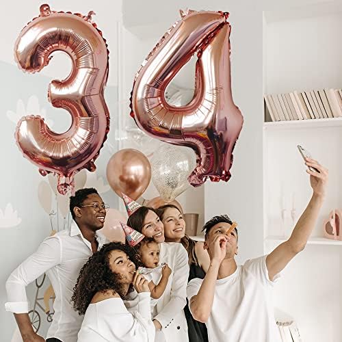Número 38 balões de 32 polegadas Alfabeto de balão digital 38 Balões de aniversário Digit 38 Balões de hélio grandes