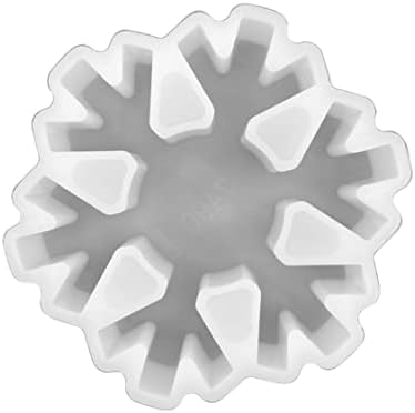 Snowflake de Natal Inverno Snow Freshie Mold para aroma aroma perfumado Rios 4x3.5x0.8 ”D Resina do país de férias, vela de carro,