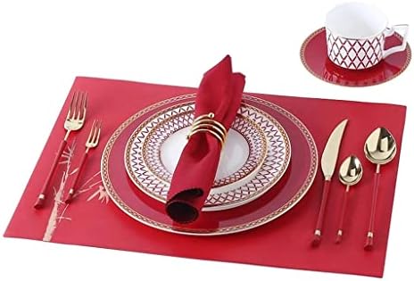 Xwwdp utensílios de mesa completos de placas de talheres dourados faca de mesa de tabela colher colher de café o osso da