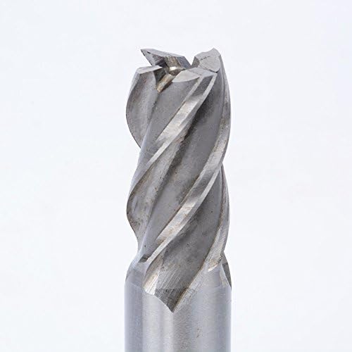 1pcs 4 flauta hastreio hss stand cortador de moagem ， para uso em materiais rígidos diâmetro de corte de 19 mm, diâmetro de haste de 20 mm, comprimento da lâmina de 38 mm, comprimento total de 104 mm,