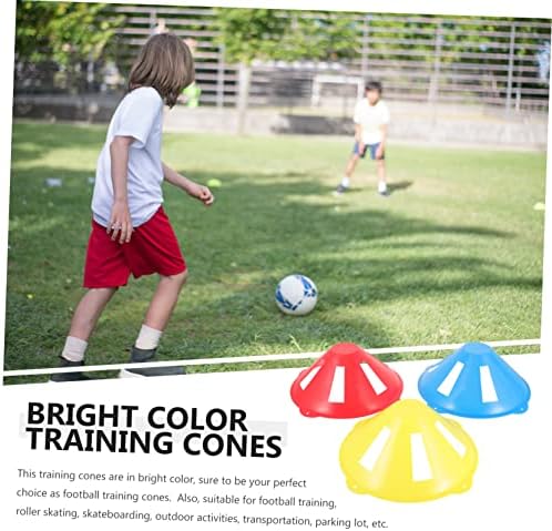 Abaodam 15pcs Marcadores de treinamento Mini bolas de futebol para crianças Ferramentas esportivas ao ar livre Mini