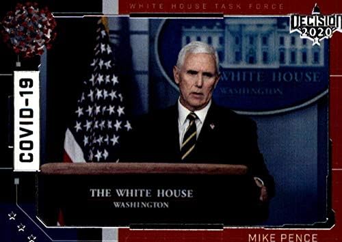 2020 Decisão de folhas CoVID-19 Força-tarefa da Casa Branca Cov-2 Mike Pence Card