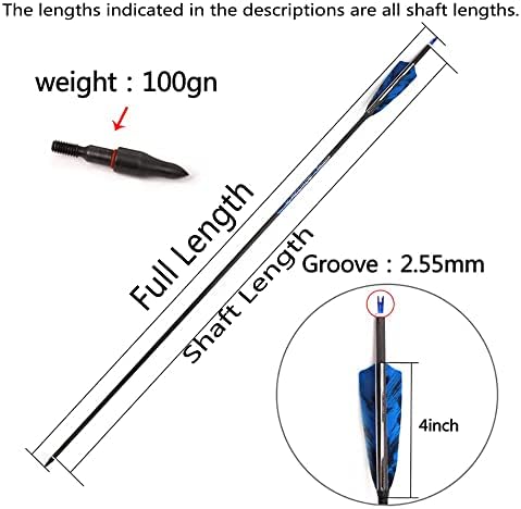 Arrow de 800 colméias de flecha de 26 polegadas Prática de flecha de flecha de flechas de flecha de flecha de flecha de flecha