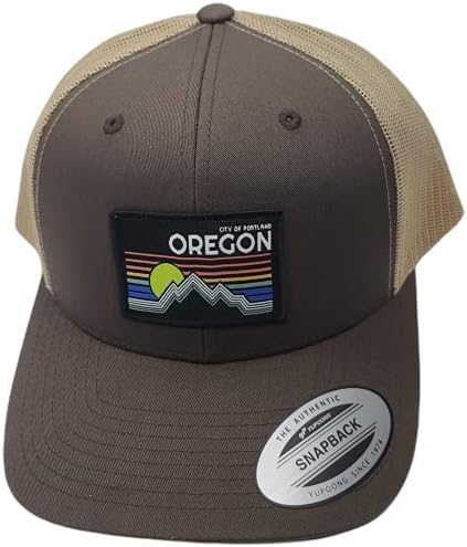 Chapéu de caminhoneiro - tampa do Oregon com patch syle vintage