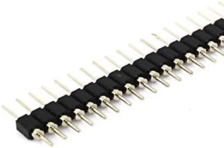 Novo Lon0167 5 PCs 2,54mm Espaçamento 40p Male reto redondo Pin Pin Cabeçalho (5 Stück 2,54mm Abstand 40p Gerade Männliche