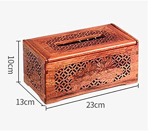 Caixa de tecidos caixa de armazenamento de tecido de madeira de madeira estilos de armazenamento de guardana
