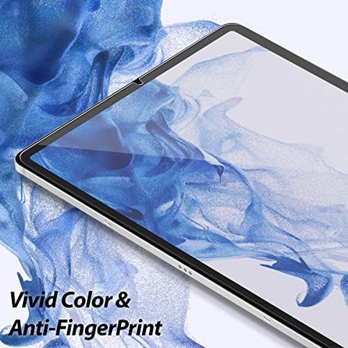 Dome Glass Whitestone EZ Screen Protector para Galaxy Tab S8 Cobertura completa Escudo de vidro temperado [fácil instalação]