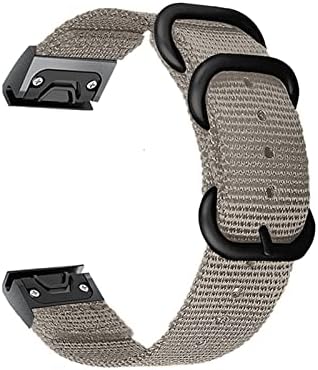 Yixiangting 22/26mm Nylon Quickfit Watch Band Strap compatível com Garmin compatível com Enduro/Compatível com Fenix ​​5 5x Plus/6 6x Pro/Compatível com a abordagem S62 Strap