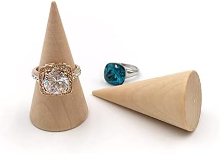 N/A Creative Creative Solid Cone Ring Stand Stand Ringjewelry Armário de Armazenamento