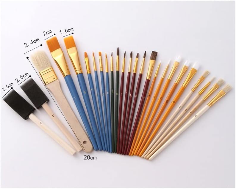 HNKDD Miniature Brush Pen Set de nylon pincel Óleo de aquarela profissional ferramenta de aquarela