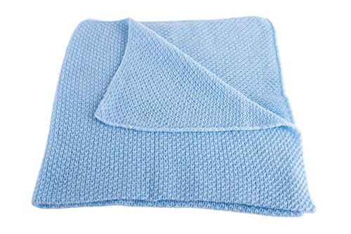 Meninos Super Soft Cashmere Baby Blain - 'Baby Blue' - Made Made in Scotland by Love Cashmere