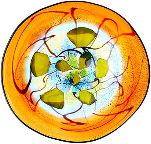 Dale Tiffany Hankley Art Glass Wal Decor Plate, 5.00x20.00x20.00