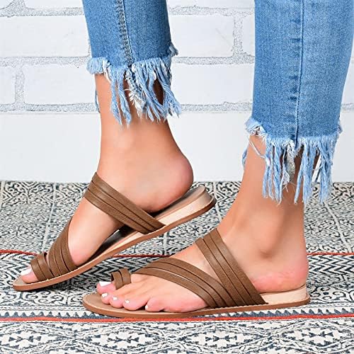 Slippers de verão de verão Praia Mulheres do pé de sapatos abertos Slipim de moda respirável Sandálias planas abertas