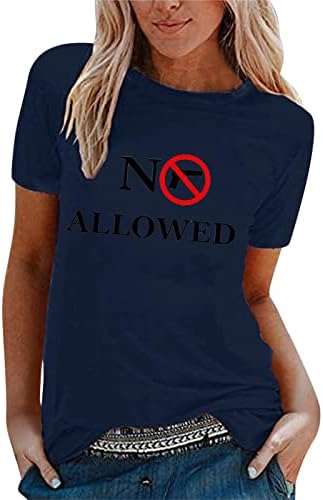Miashui camiseta camisetas femininas unissex casual proibido camise