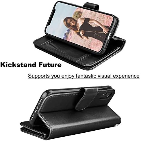 Capa de carteira iphone x tinysaturn, iphone xs wallet capa pu da carteira de couro PULLET PROTEÇÃO DO KIPTAN