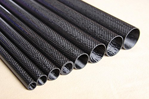 US Whabest 1pcs Tubo de fibra de carbono 3k de alto brilho 24 mm OD x 20mm ID x 1000 mm de comprimento/tubo/tubo/eixo
