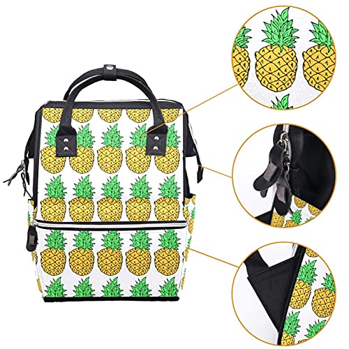 Ilustração de abacaxi ilustração fralda bolsas de bolsas de mochila de mamã