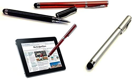 Tek Styz Pro Stylus + caneta compatível com Wacom MobileStudio Pro 13 com toque de alta sensibilidade personalizado e tinta preta! [3 pack-vermelho]