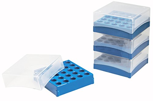 SP BEL-ART Caixa de congelador de polipropileno; Para 1,5-2.0ml de micro tubos/frascos criogênicos, 81 lugares