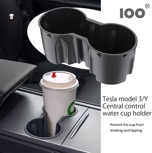 Ioo Tesla Modelo 3 Modelo Y Center Console Cup Holder Slot Slip Limitt Clip