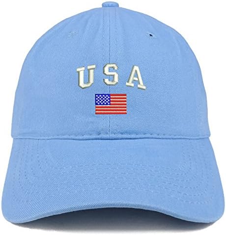Trendy Apparel Shop American Flag e USA Borded Dad Hat Hat Patritic Cap