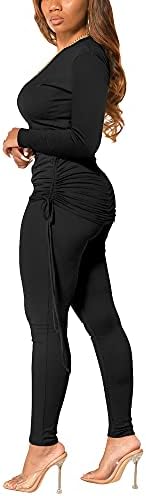Roupas de 2 peças casuais femininas roupas esportivas de manga curta Bodycon calça longa.