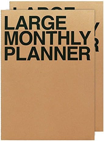 JSTORY GRANDE Planejador mensal Conjunto de 2 Stitch Limite Lay Lay o ano todo o ano de capa flexível/time organizador de papel