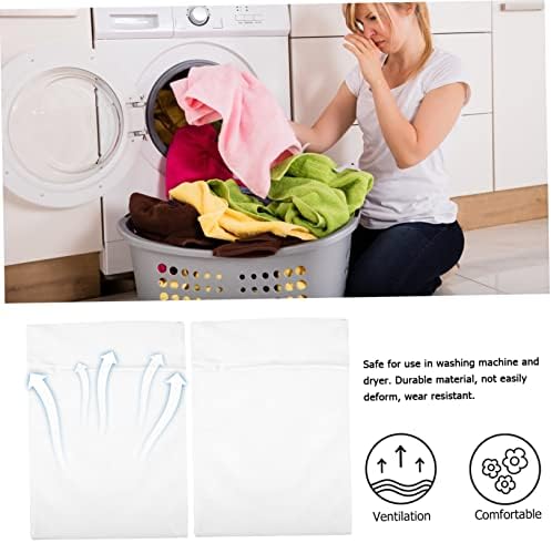 Sacos de malha de bolsa de lavanderia Solustre para sacola de roupa de viagem para delicados Bolsa de lavanderia para meias 3pcs Rede de lavanderia Bolsas de lavagem de camisa de lavar bolsas de roupa para lavar bolsas de lavagem de lavagem branca