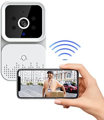 Câmera de campainha de vídeo com splnssy smart wi -fi com saco, smart videoebell wireless hd camera pir movy de detecção