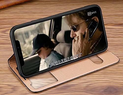Caixa de telefone de couro transparente SDUTIO, para Apple iPhone SE3