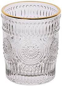 UPhnom Penh Sunflower Glass relessado Glass resistente ao calor 201-300ml /girassol curto copo transparente