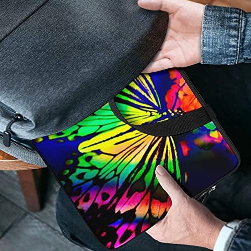 Rainbow Butterfly Laptop Case Slim Computer Bag Breatcase para trabalho