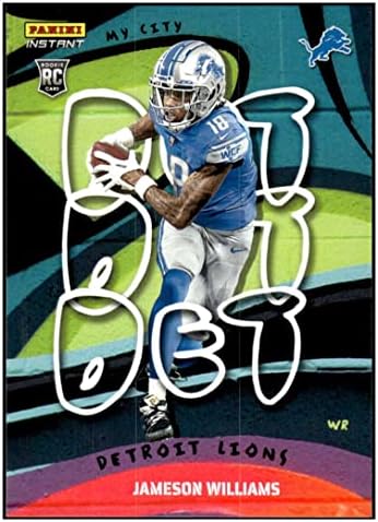 Jameson Williams RC 2022 Panini Instant My City /1860 Rookie 11 Lions NM+ -MT+ NFL Football