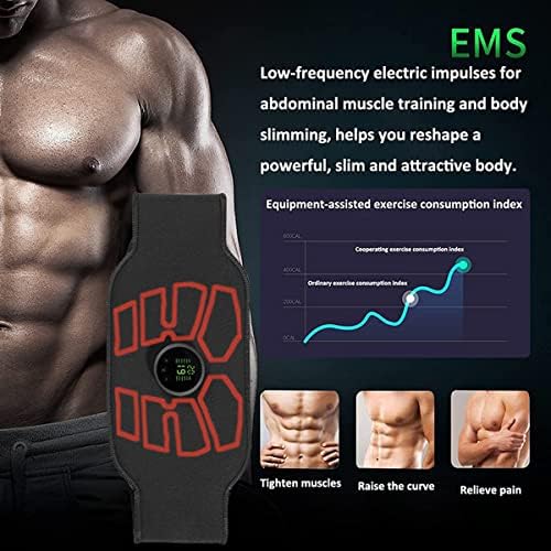 EanJoy EMS estimulador muscular, estimulador de ABS, equipamento de exercícios de fitness de escritório em casa de tonificação