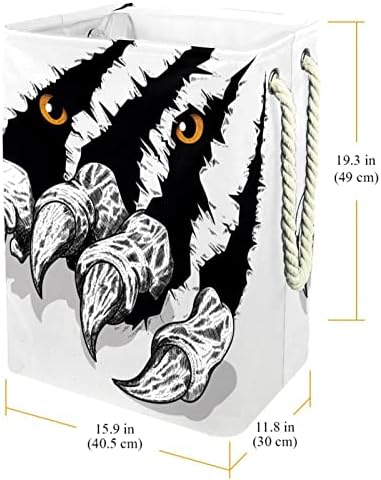 Garras de tigre Indicador Scratches-01 Lavanderia grande cesto de roupas prejudiciais à prova d'água cesta de roupas para roupas