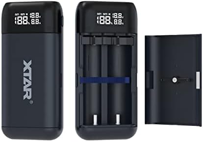 2023 XTAR PB2S USB C CARREGADOR PARA 18650 CARRANGO 21700 protegido pela bateria