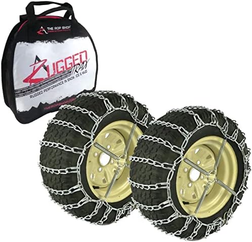 A ROP SHOP | 2 Cadeias de pneus de ligação e tensores para Yamaha Big Bear ATV com pneus 18x9.5x8 neve