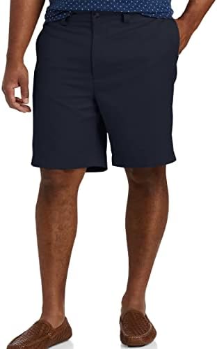 Oak Hill por shorts de microfibra de cintura-realxer da DXL Men. Máquina lavável estilo de frente plana com fechamento de zíper
