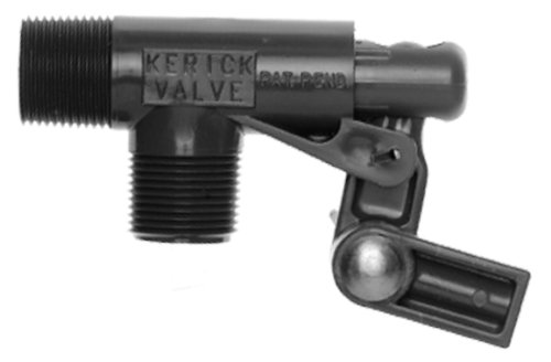 Válvula Kerick PS75LS Válvula de flutuação de PVC, montagem padrão, 16,5 gpm a 60 psi, masculino NPT de 3/4