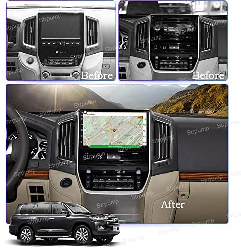 9 '' Android 10 no carro estéreo de carro Dash Fit para Toyota Land Cruiser 11 J200 2015 ~ 2019 Unidade de cabeça GPS CarPlay