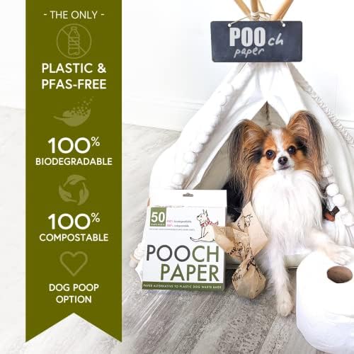 Pooch Paper - Substitua os sacos de cocô de cachorro por folhas de papel de papel de cães biodegradáveis ​​e compostáveis, ajudem