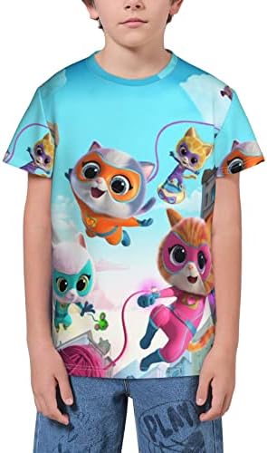 T-shirt de gatos fofos para meninos Meninas Moda Moda PRIMEIRA PRIMA