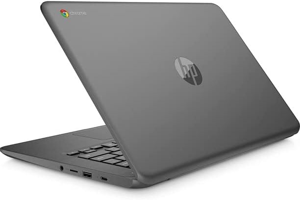HP 2022 Chromebook 14 laptop portátil HD, processador Intel Core Celeron N3350, 4 GB de RAM, 32 GB EMMC, Long Battery Life, Webcam, Bluetooth, Wi-Fi, Chrome OS, Black