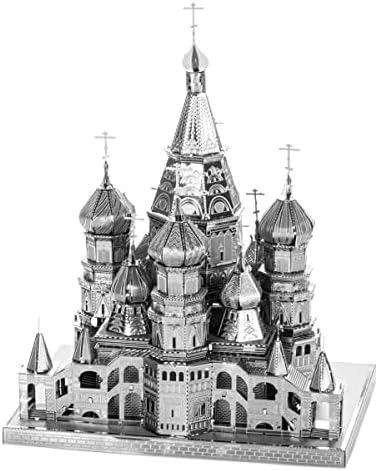 Metal Earth Fascinations Premium Series ST Basil's Cathedral 3D Model Model Kit Pacote com pinças