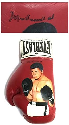 Muhammad Ali assinou Wayne Prokopiak Painted Boxing Glove Autograph Coa 1/1 - luvas de boxe autografadas