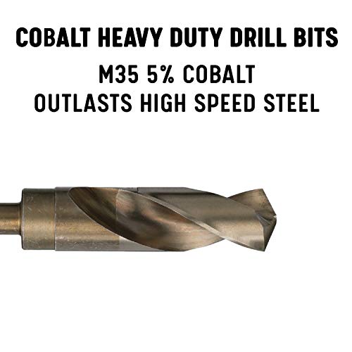 Drill America - DWDCO7/8 7/8 Reduzido Bit de haste de cobalto com 1/2 Shank, série DWDCO